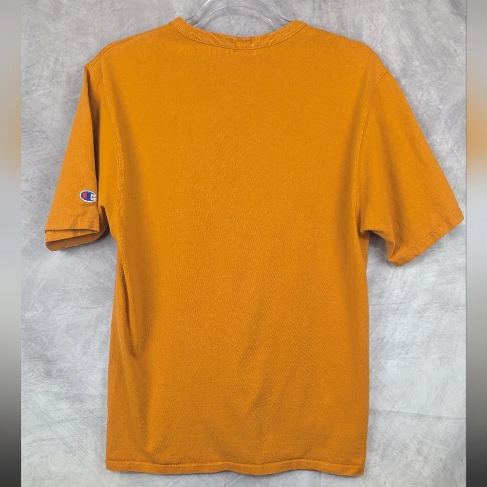 Champion Size Medium Vintage Short Sleeve T-shirt In Orange - Picture 2 of 8